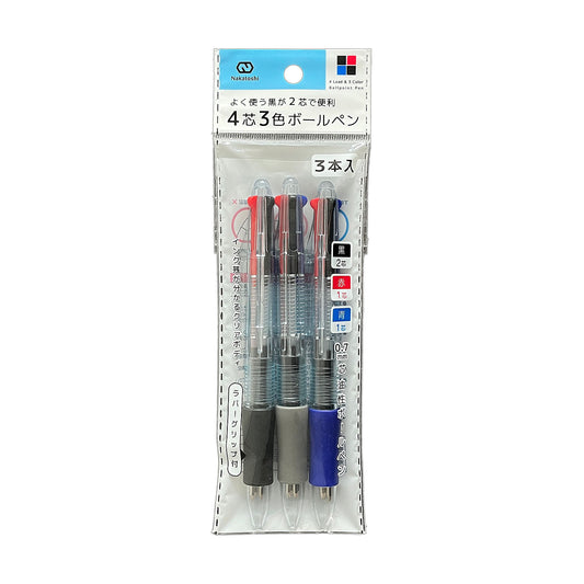 4芯3色油性ボールペン・3P