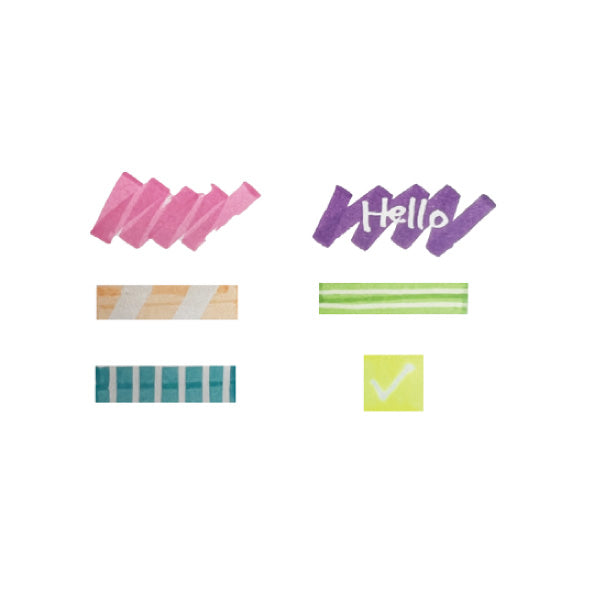 Pink & Orange Colorless Decoration Pen / 2P