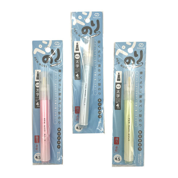 カラーペン型のり 太字4mm