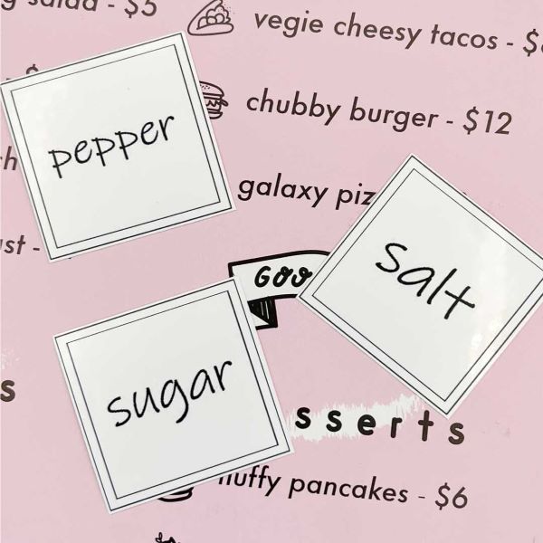 Waterproof White Sticker Sheet