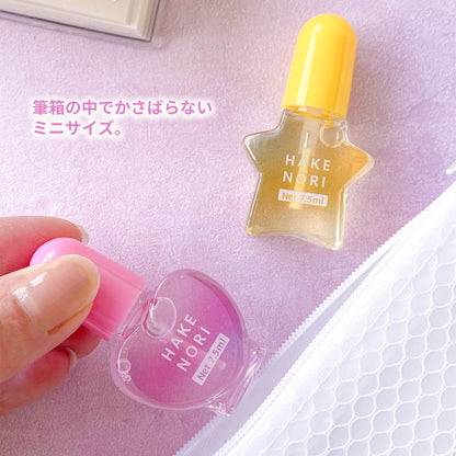 ハケ付きのり2P ハート&スター