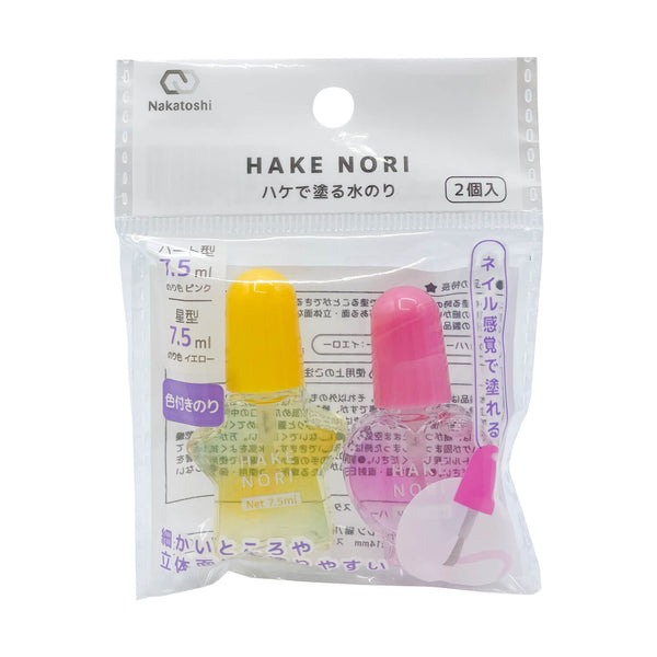 おのり ハケ付きのり2P ハート&スター – ナカトシ産業 Nakatoshi Trading Co